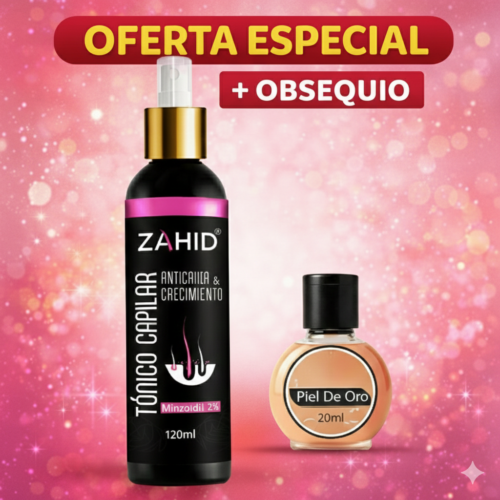 TONICO MINOXIDIL MUJER ACTIVA EL NACIMIENTO DEL NUEVO CABELLO + OBSEQUIO